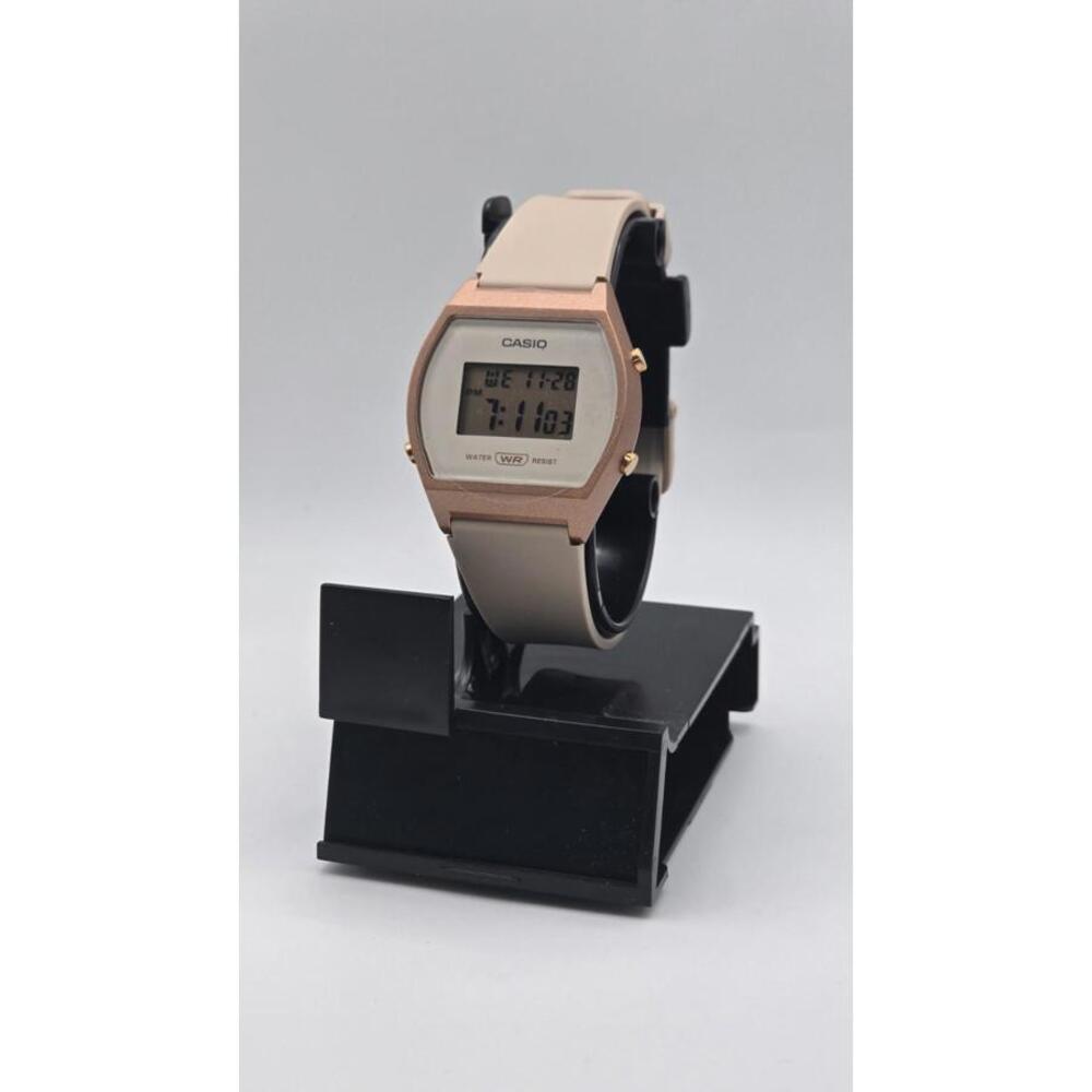 Casio LW204-4A Women's POP Pink Rose Gold Alarm Chronograph Digital Watch